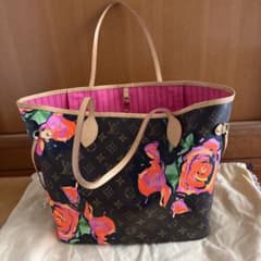 お値下✨ LOUIS VUITTON ネヴァーフルMM ローズ花柄バッグ - メルカリ