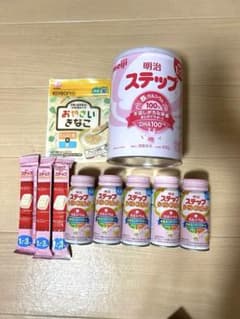 明治 ステップ 800g 粉ミルク 液体ミルク5本　スティック3本　セットのサムネイル