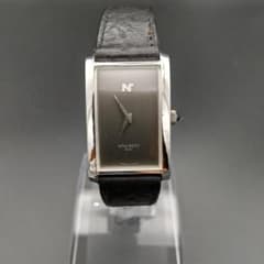 NINA RICCI ニナリッチ レディース 稼稼働品☆手巻きブラックレザー NINA RICCI ニナリッチ レディース 稼稼働品☆手巻きブラックレザー