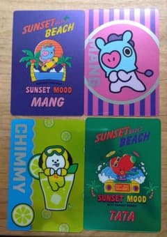 BT21 メタリックカード 4枚セットのサムネイル