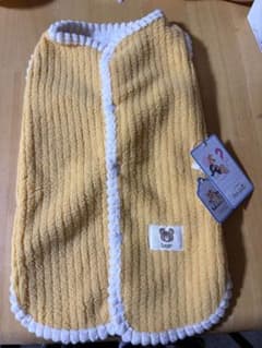 新品未使用 犬服 2XL ふわふわ ベスト イエロー くま ドッグウェアのサムネイル