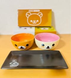 【非売品】ローソン限定｜リラックマ&コリラックマ ボウル＆長角皿セットのサムネイル