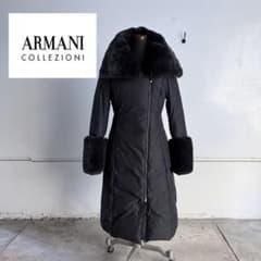 ARMANI COLLEZIONI ロングダウンコート ラビットファー IT38 - メルカリ