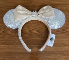 海外ディズニー カチューシャ シルバー スパンコールのサムネイル