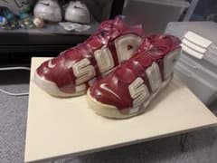 専用Nike Air More Uptempo "White/Red"のサムネイル
