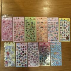 A*様 正規品！立体シール まとめ売り 12枚セットのサムネイル