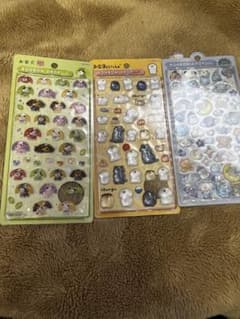 BONBON DROP シール 3種セット お茶犬 お文具といっしょ　わんわんのサムネイル