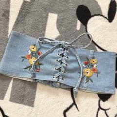 花柄刺繍のコルセットベルト*✲゜*のサムネイル