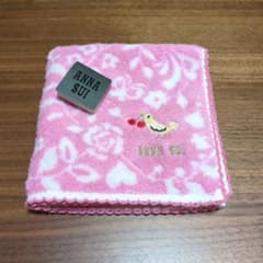 ANNA SUI タオルハンカチ ピンクのサムネイル
