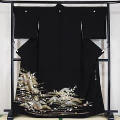 和田光正 LLサイズ 165cm 伝統工芸士 金彩友禅 正絹黒留袖 b123 - メルカリ