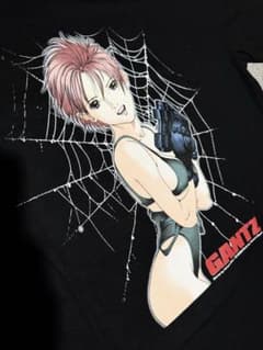 GANTZ ガンツ 岸本恵 アニメTシャツ XLsize black - メルカリ