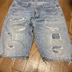 STOOGE デニムショートパンツ ダメージ加工のサムネイル