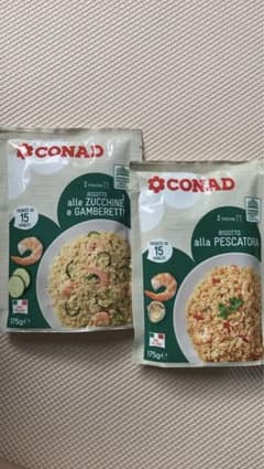 CONAD リゾット ズッキーニとエビ & ペスカトーレのサムネイル