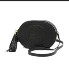 新品グッチ ソーホー インターロッキングG ショルダーバッグ レザー