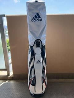 adidas ゴルフ キャディバッグ ホワイト ネイビー - メルカリ