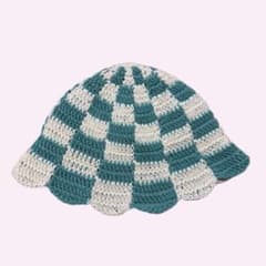 ◯ハンドメイド◯ ベビー・キッズ用ブロックチェック バケットハットのサムネイル