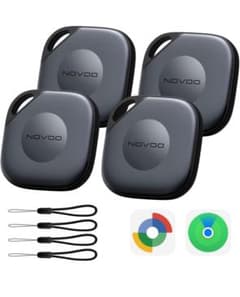 신품 NOVOO 스마트 태그 4개 세트 iOS/Android 양대응