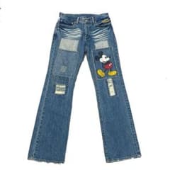 00s Mickey Mouse denim pantsのサムネイル