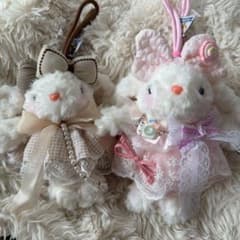 うさぎ　ぬいぐるみ　キーホルダー　2点セットのサムネイル