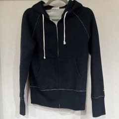 DRESSTERIORネイビー フルジップ パーカー D刺繍のサムネイル
