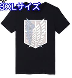 大人気 ロゴTシャツ 3XL 進撃 調査兵団のサムネイル