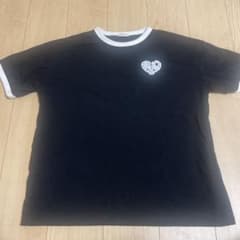 BREACH EDGE ハートロゴ リンガーTシャツ ブラックのサムネイル