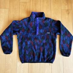 名作 90年代 パタゴニア フリース USA シンチラ スナップT リーフのサムネイル