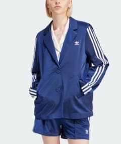  アディダス　スリーストライプブレザー ジャケット ネイビー adidas アディダス スリーストライプブレザー ジャケット ネイビー