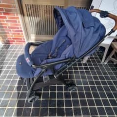 Joie ベビーカー スマバギ メッシュ 両対面式 ネイビー 軽量4.9kg 
