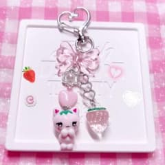 平成女児♡いちご ねこちゃんチャーム> ̫ <♡ ウィッシュコア 量産型