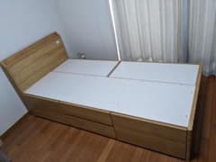 手渡し限定】ニトリ 収納付 シングルベッド - メルカリ