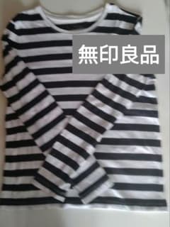 無印良品　ボーダー長袖Tシャツ　ロンTカットソー　トップスのサムネイル