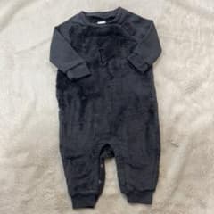 babyGAP ベビー服 カバーオール ボア ブラック6-12monthsのサムネイル