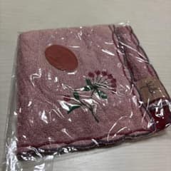 Sybilla タオルハンカチ ピンク 花刺繍のサムネイル