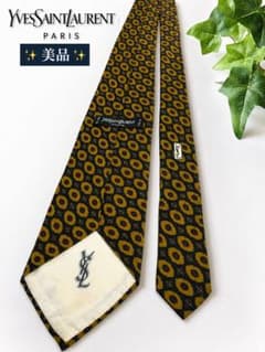 Yves Saint Laurent ネクタイ ブラウン系 総柄のサムネイル