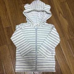 なつゆき様専用。耳つきボーダーパーカー スタイのサムネイル