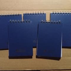セブンイレブン　ネイビー スパイラルメモ帳 5冊セット！のサムネイル