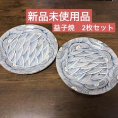 新品未使用品】 益子焼 陶芸家 早川嘉則さん作 2枚セット 約23.5cm