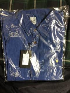 go slow caravan 相撲柄シャツ 紺 Mのサムネイル