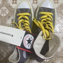 CONVERSE グレー/イエロー ハイカットスニーカーのサムネイル