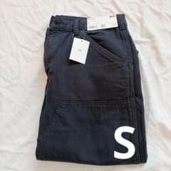 ユーティリティワークパンツ ユニクロ　UNIQLO ネイビー　Sのサムネイル