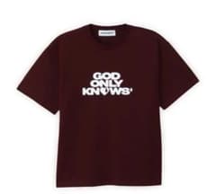 GOD ONLY KNOWS バーガンディ Tシャツ XLサイズ/岩田剛典 GOD ONLY KNOWS バーガンディ Tシャツ XLサイズ/岩田剛典 - メルカリ