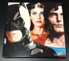 バットマン＆スーパーマン＆ワンダーウーマン｜ポップアートフレーム