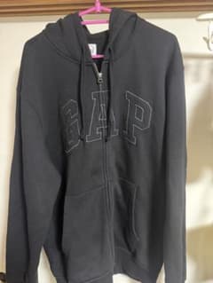 GAP フルジップパーカー ブラックのサムネイル
