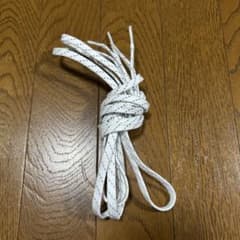 リフレクター付き 平紐 シューレース ホワイトのサムネイル