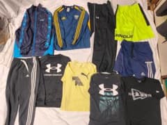 33 キッズ160 子供服まとめ売り10枚セット didas Newera等
