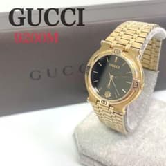 美品】GUCCI グッチ 9200M ゴールド 腕時計 Watch メンズ - メルカリ