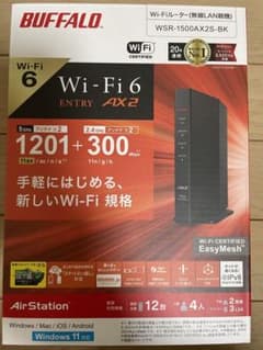【超美品中古】BUFFALOルーター WSR-1500AX2S-BKのサムネイル