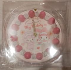 サンリオ マイメロ 壁掛け時計 置き時計 時計 ケーキ型 ケーキ ピアノ