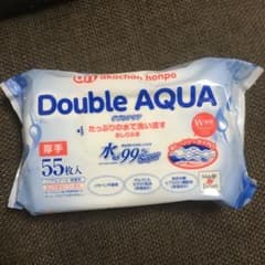 アカチャンホンポ おしりふき ダブルアクア厚手55枚×5個のサムネイル